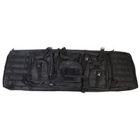 Чехол с 3 карманами, лямки для ношения на спине, Molle, 108x31 см (черный)