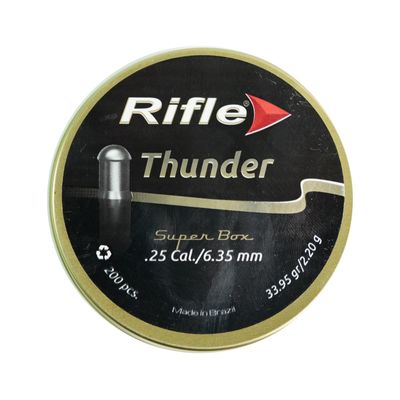 Пули Rifle Field Series Thunder 6,35 мм, 2,20 г (200 штук)