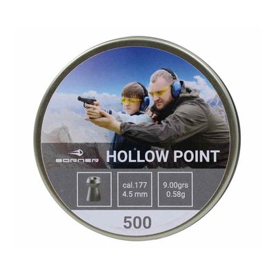 Пули Borner Hollow Point 4,5 мм, 0,58 г (500 штук)