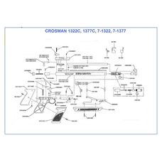 Винт крепления накладки рукоятки CROSMAN 1377