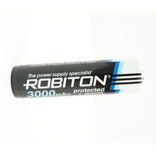 Аккумулятор Robiton 18650 3000 mAh, с защитой PK1