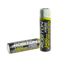 Аккумулятор Robiton 3400 mAh Li-ion 18650 с защитой