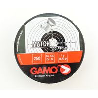 Пули Gamo Match 5,5 мм, 1,0 г (250 штук)