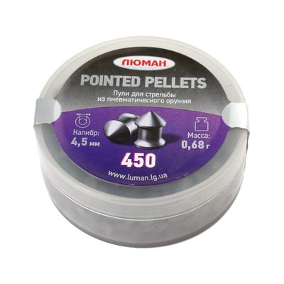 Пули «Люман» Pointed pellets 4,5 мм, 0,68 г (450 штук)