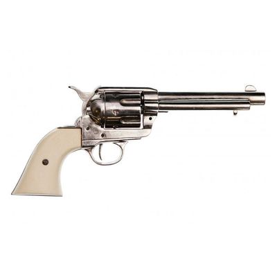 Макет револьвер Colt Peacemaker .45, 5½", никель, рукоять под кость (США, 1873 г.) DE-1150-NQ