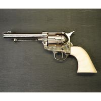 Макет револьвер Colt Peacemaker .45, 5½", никель, рукоять под кость (США, 1873 г.) DE-1150-NQ