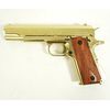 Макет пистолет Colt M1911A1 .45, золотистый (США, 1911 г.) DE-5312