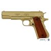 Макет пистолет Colt M1911A1 .45, золотистый (США, 1911 г.) DE-5312