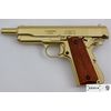 Макет пистолет Colt M1911A1 .45, золотистый (США, 1911 г.) DE-5312