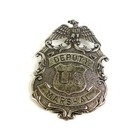 Значок Deputy U.S. Marshal с изображ. орла, никель (DE-112-NQ)