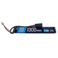 Аккумулятор BlueMAX Li-Po 7.4V 1300mah 20C Stick, 128x21x14 мм