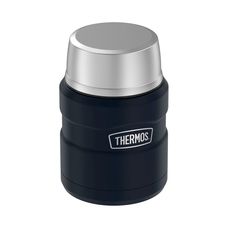 Термос для еды THERMOS KING SK-3000 MMB 0,47L, складная ложка (черный)