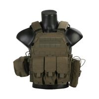 Разгрузочный жилет EmersonGear LBT6094A style Plate Carrier с 3 подсумками (Ranger Green)