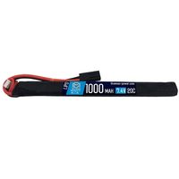 Аккумулятор BlueMAX Li-Po 7.4V 1000mah 20C AK Thin Stick, 169x15x10 мм