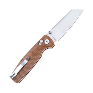 Нож складной Bestech Slasher 7,8 см, сталь D2, рукоять Micarta Brown