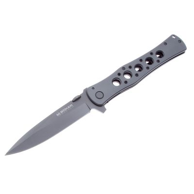 Нож складной Boker Magnum Urban Tank 12 см, сталь 440A, рукоять Steel Grey