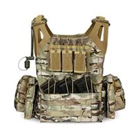 Разгрузочный бронежилет Yakeda VT-8141 Plate Carrier быстросъемный, с подсумками и гидратором (Multicam)