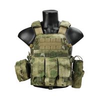 Разгрузочный жилет EmersonGear LBT6094A style Plate Carrier с 3 подсумками (Green Camo)