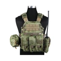 Разгрузочный жилет EmersonGear LBT6094A style Plate Carrier с 3 подсумками (Green Camo)