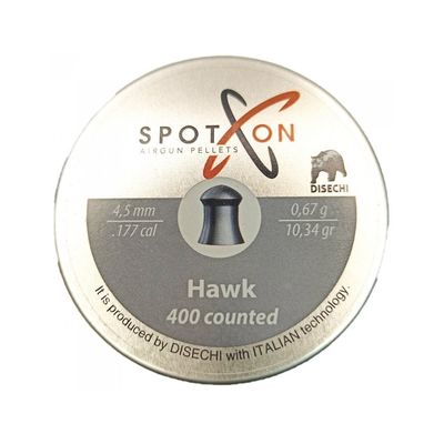 Пули SPOTON Hawk 4,5 мм, 0,67 г (400 штук)