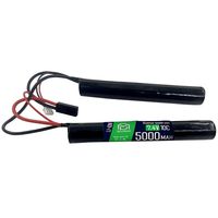 Аккумулятор BlueMAX Li-Ion 7.4V 5000mah 10C(50A) Nunchuck, 2x (135x20) мм