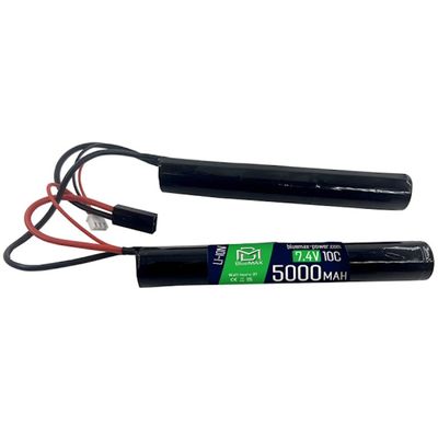 Аккумулятор BlueMAX Li-Ion 7.4V 5000mah 10C(50A) Nunchuck, 2x (135x20) мм