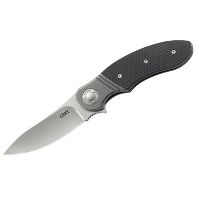 Нож складной CRKT Hootenanny 8,5 см, сталь 8Cr13MoV, рукоять Steel, Grey