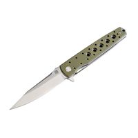 Нож складной Artisan Cutlery Virgina 10 см, сталь D2, рукоять G10 Green