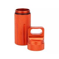 Пенал водонепроницаемый AS-TL0044 CNC Metal Outdoor survival EDC (Orange)