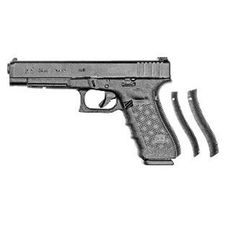 Страйкбольный пистолет WE Glock-34 Gen.4 Silver, сменные накладки (WE-G008B-SV)