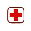 Шеврон EmersonGear Medic Square 1" PVC Patch-3 (Red/White)