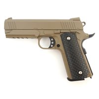 Страйкбольный пистолет Galaxy G.25D (Colt 1911 Rail) песочный