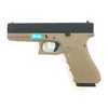 Страйкбольный пистолет WE Glock-17 Gen.4 Tan, сменные накладки (WE-G001B-TN)