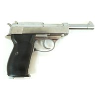 Страйкбольный пистолет WE Walther P38 GBB Silver