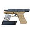 Страйкбольный пистолет WE Glock-17 Gen.4 Tan, сменные накладки (WE-G001B-TN)