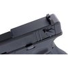 Страйкбольный пистолет KJW KP-18 Glock G18 TBC CO₂ Black, удлин. ствол