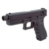 Страйкбольный пистолет KJW KP-18 Glock G18 TBC CO₂ Black, удлин. ствол