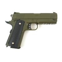 Страйкбольный пистолет Galaxy G.25G (Colt 1911 Rail) зеленый