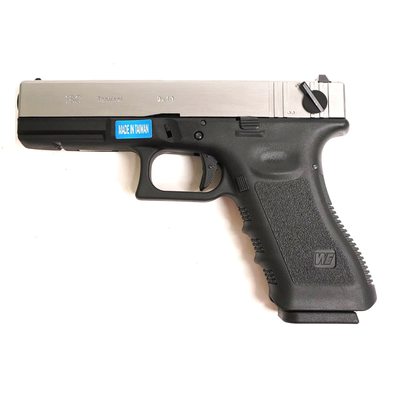 Страйкбольный пистолет WE Glock-18 Gen.3 Silver (WE-G002A-SV)