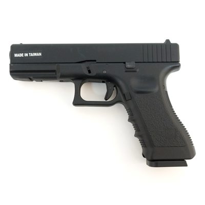 Страйкбольный пистолет KJW KP-17 Glock G17 Gas Black, металл. затвор