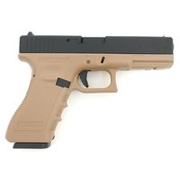 Страйкбольный пистолет KJW KP-17 Glock G17 Gas Tan, металл. затвор