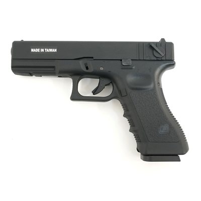 Страйкбольный пистолет KJW KP-18 Glock G18 Gas Black, металл. затвор