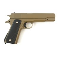 Страйкбольный пистолет Galaxy G.13D (Colt 1911) песочный