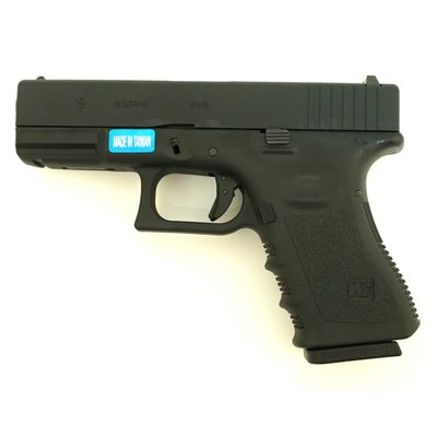 Страйкбольный пистолет WE Glock-19 Gen.3 Black (WE-G003A-BK)