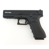 Страйкбольный пистолет KJW KP-18 Glock G18 CO₂ Black, металл. затвор