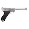 Страйкбольный пистолет WE Luger P08 6" Silver (WE-P005)