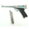 Страйкбольный пистолет WE Luger P08 6" Silver (WE-P005)