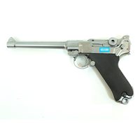 Страйкбольный пистолет WE Luger P08 6" Silver (WE-P005)