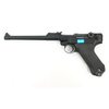 Страйкбольный пистолет WE Luger P08 8" Black (WE-P003)