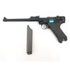 Страйкбольный пистолет WE Luger P08 8" Black (WE-P003)